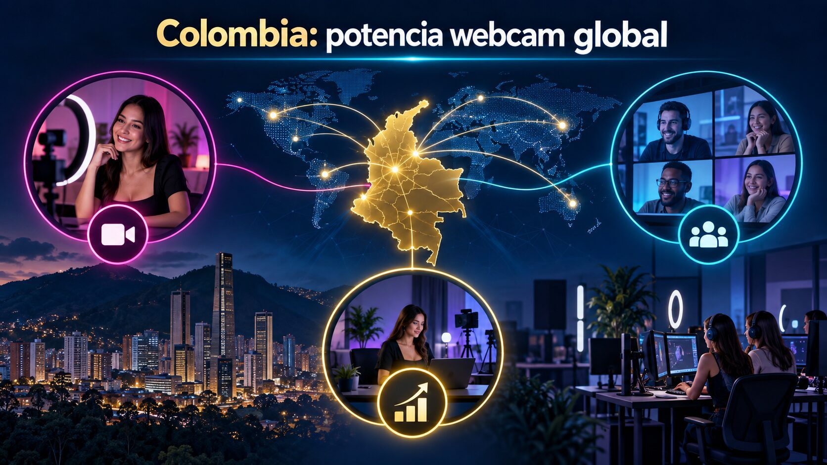 Colombia como potencia global de la industria webcam y el streaming en 2026
